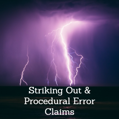 Striking Out Claims Negligence Solicitors